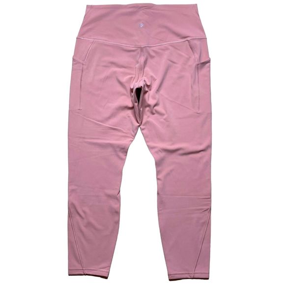 Lululemon NWT Align High Rise Pant With Side Pockets 25'' Pink Savannah Size 12 - Picture 6 of 11